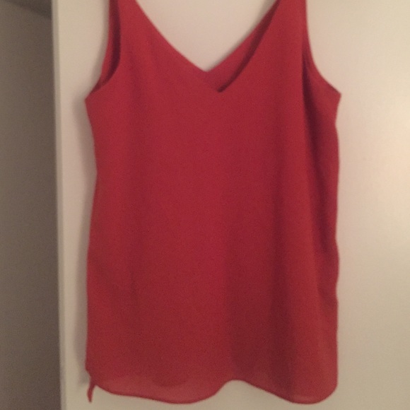 Topshop silk crepe tank blouse
