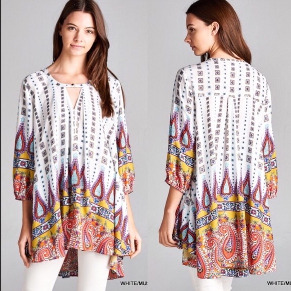 Stunning paisley tunic! ONE LEFT!! - Picture 3 of 3