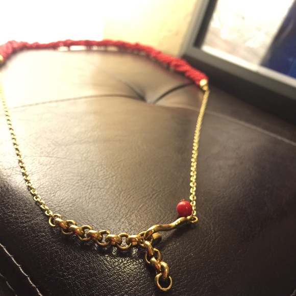 Red Statement Necklace - Picture 3 of 4