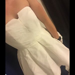 Elizabeth and James peplum strapless top