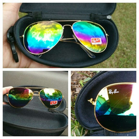 Accessories - NEW Beautiful Rainbow Multicolored Lens Sunglasses