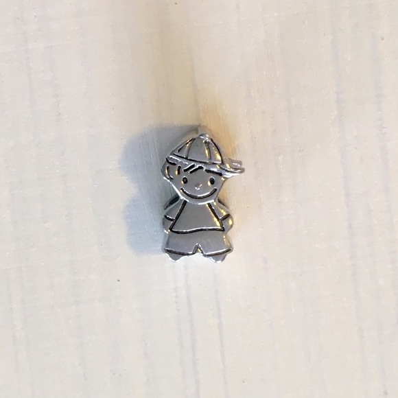 Jewelry - BOGO! Little Boy Silver Stainless Steel Charm Bead