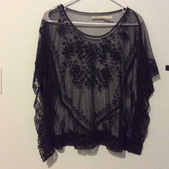 Sheer black top