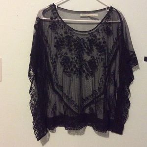 Sheer black top