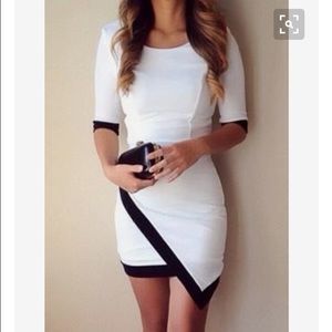 White bodycon dress