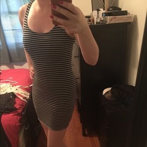 H&M - BLACK & GREY Tank dress, Size 6