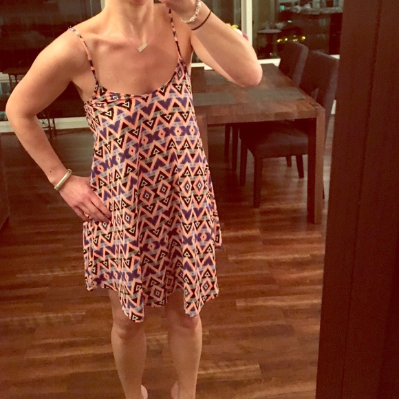 Aztec flowy dress