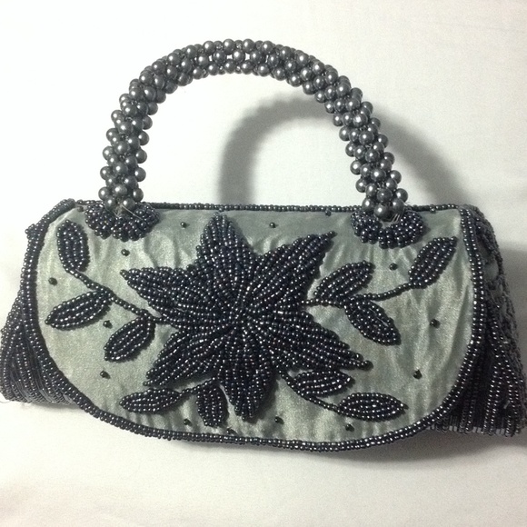 Beaded classic cross body bag