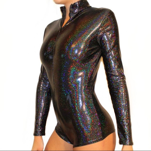 ✨✨SOLD✨✨ Black Iridescent bodysuit