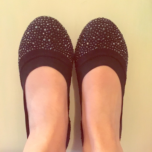 Studded Ballet Slouch Flats