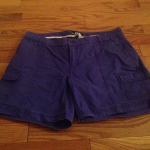 North Face blue cargo shorts 10