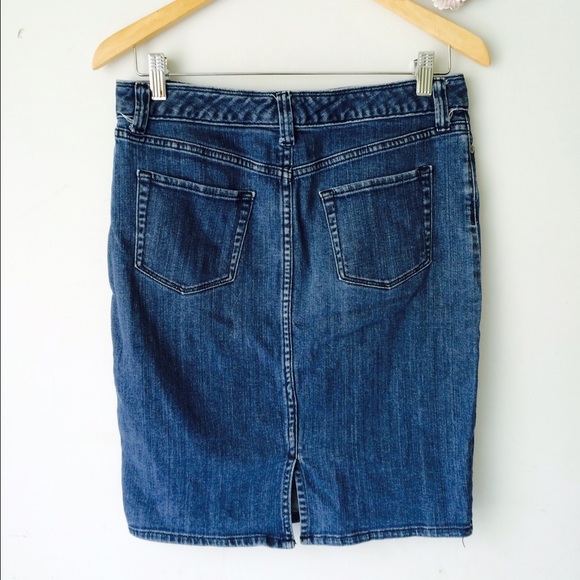 GAP Skirts Gap Trendy Jean Pencil Skirt Poshmark