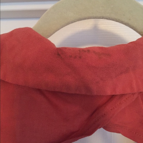 Camel Sleeveless Open Back Button Up. - image 3