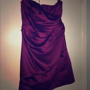 Short, strapless dress