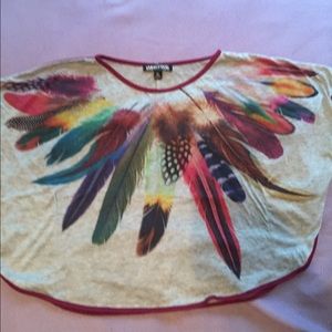 Boho feather shirt