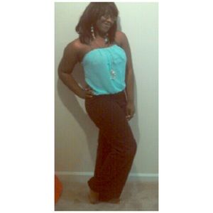 Strapless Pantsuit romper