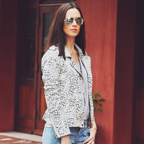 Rebecca Taylor Jackets & Blazers - FINAL PRICE🚦Rebecca Taylor Leopard Leather Jkt 💘