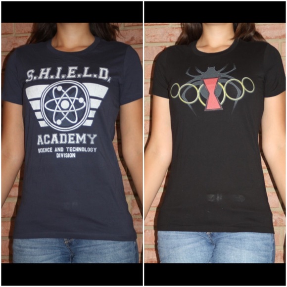Shield and Black Widow top