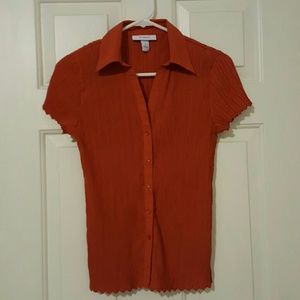 Dress Barn burnt orange blouse