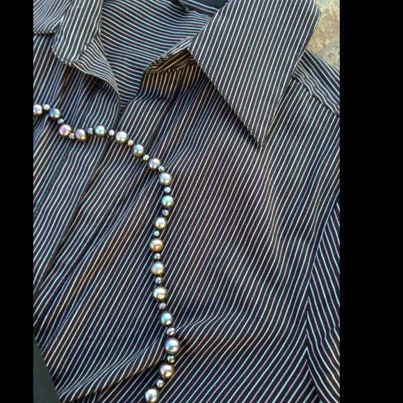Express Dresses & Skirts - Pink & Black Pin Striped Dress