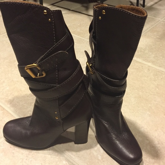 Chloe strap up boots