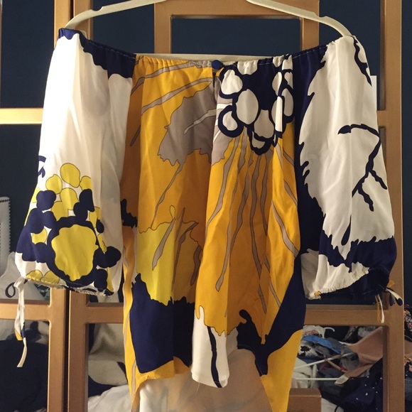 Yumi Kim off-the-shoulder silk blouse