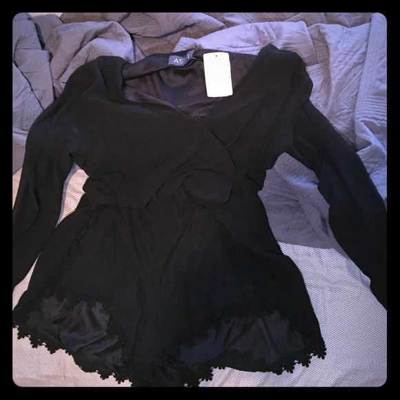 *HOLD* ASTR Romper PLUS Strappy Black Bralette + 1