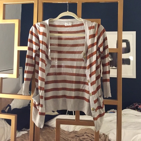 Madewell striped cardigan