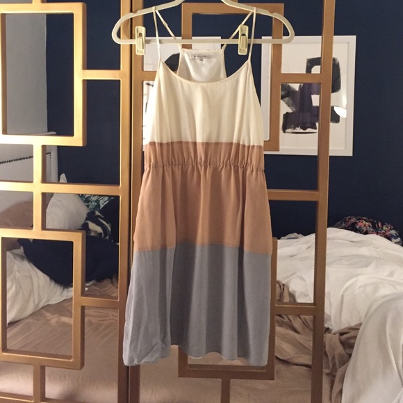 Madewell silk dress in cream, blush + bonus dress
