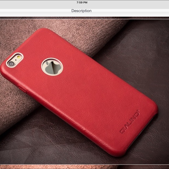 iPhone 6S Plus Dark Brown Luxury Real Leather Case - Picture 2 of 5