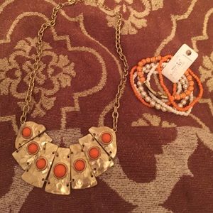 Beautiful coal necklace and bracelets