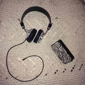 Zebra Headphone and Speaker Set
