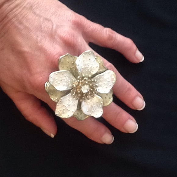 🎉SALE TODAY🎉Gorgeous Silver & Gold CZ Ring