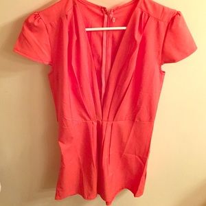 Coral/orange romper