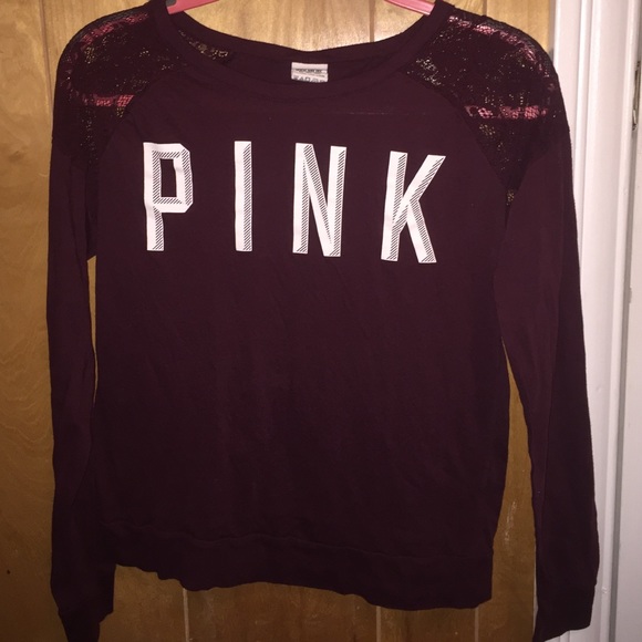 Victoria's Secret PINK maroon long sleeve