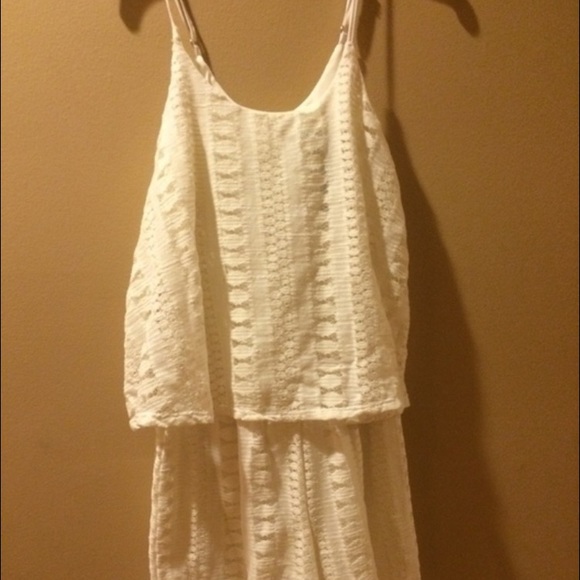 Nwt white lace romper