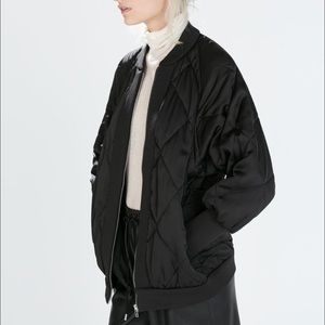 Zara oversized quilted bomber jacket. SOLD OUT