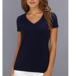 Lily Pulitzer navy blue v neck shirt