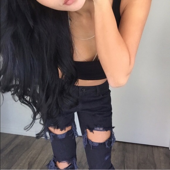 🚫SOLD🚫 Baggy Distressed Boyfriend Jeans - Picture 3 of 4