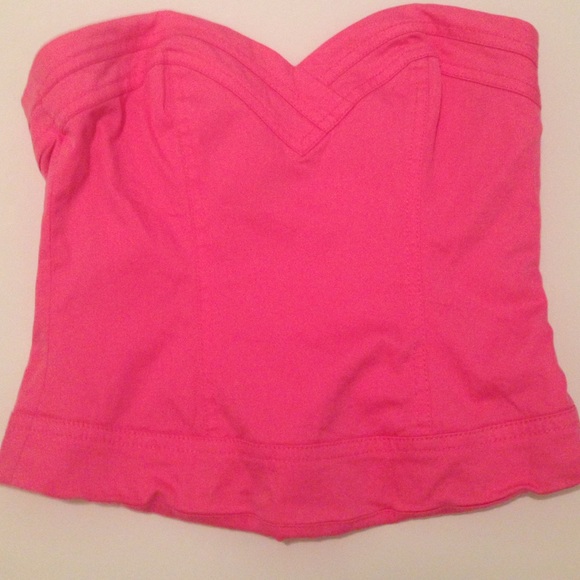 Hot pink Bebe Tube Top
