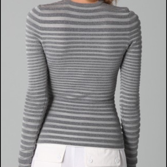 Alexander Wang 
Engineered Stripe Long Sleeve Top - Picture 4 of 4