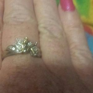 Gold tone & Silver tone Tinker bell ring