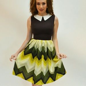 Queen of Heartz Chevron Dress