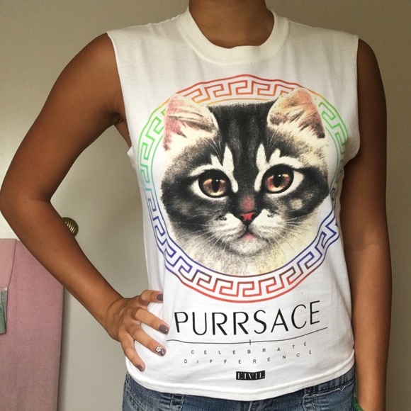 Purrsace muscle tank