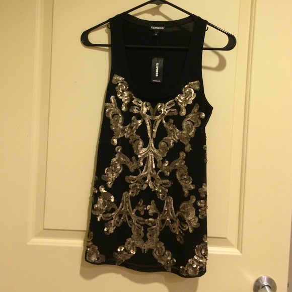 Express sequin tank