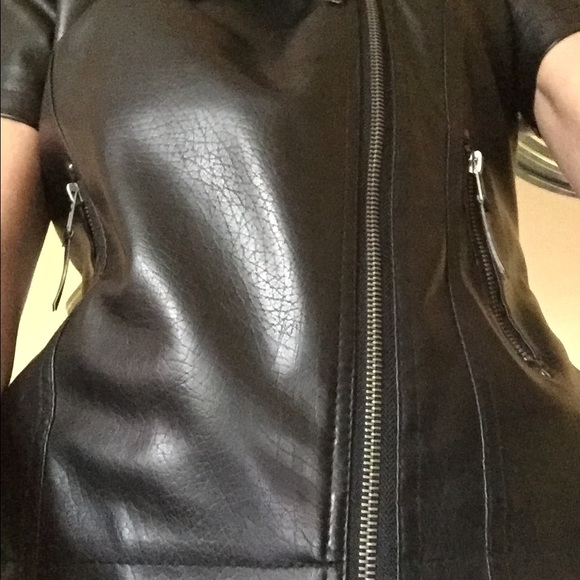 Faux leather jacket/blazer