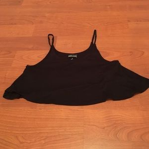 Wet Seal Black Crop Top Size M