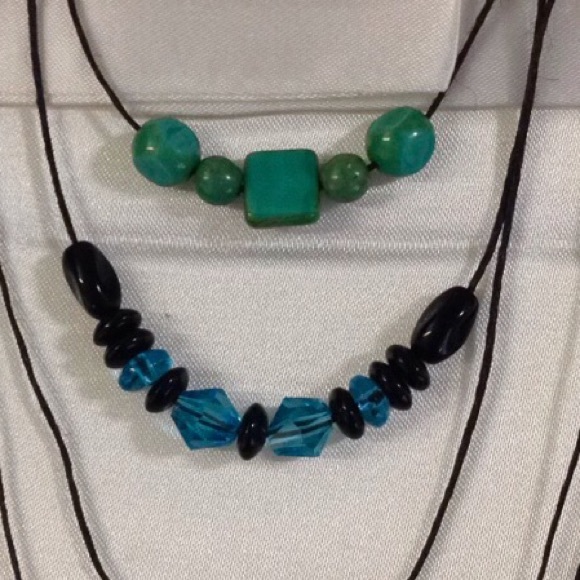 Glass beaded necklace