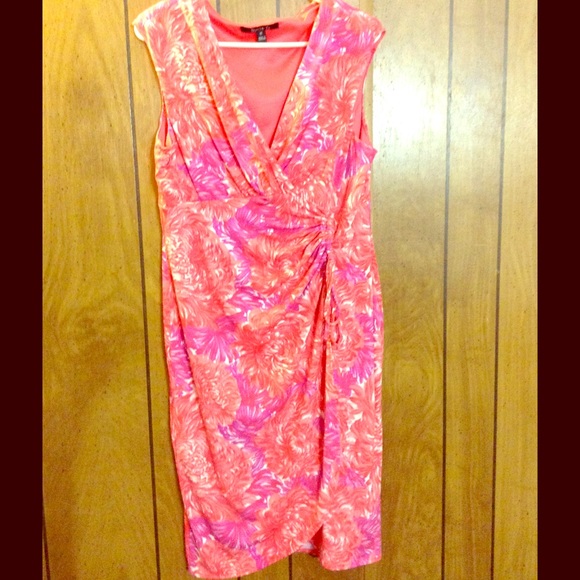 Faux wrap dress