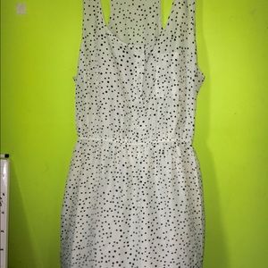 Light blue polka dot dress